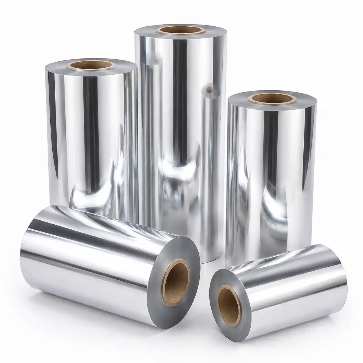 Polyethylene and film material rolls